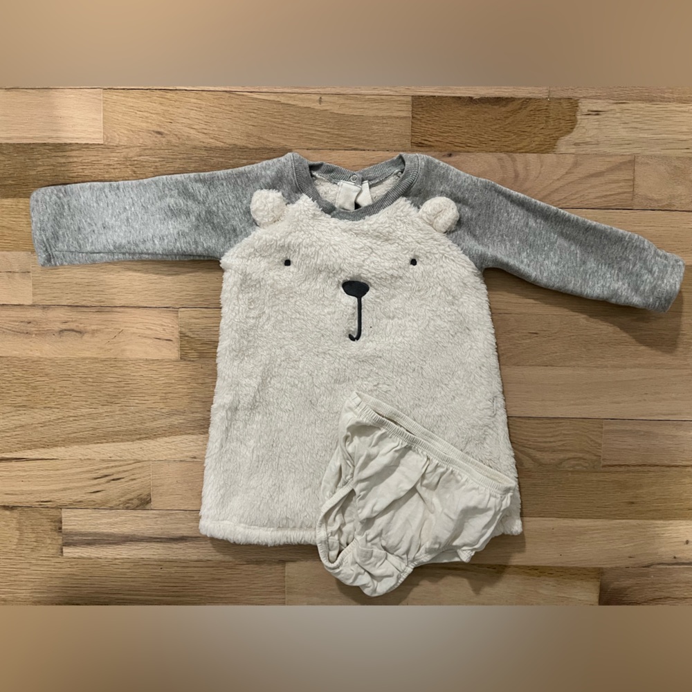 GAP Bear Sweatshirt Dress 12-18 Months